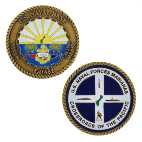 1 3/4" Guam Base Logo W/Sleeve Coin