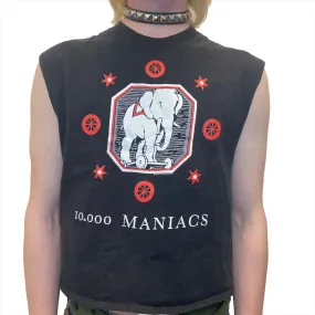 1989 10,000 Maniacs "Blind Man's Zoo" Tour Vintage Made In U.S.A. Single-Stitch Graphic Tank Tee Size L