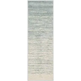 Adirondack Gradient Slate/Cream Runner Rug