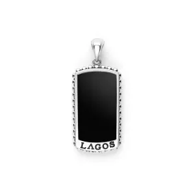 Anthem Black Agate Tag Amulet