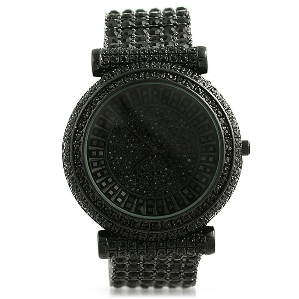 Baguette Baller Black Custom Watch