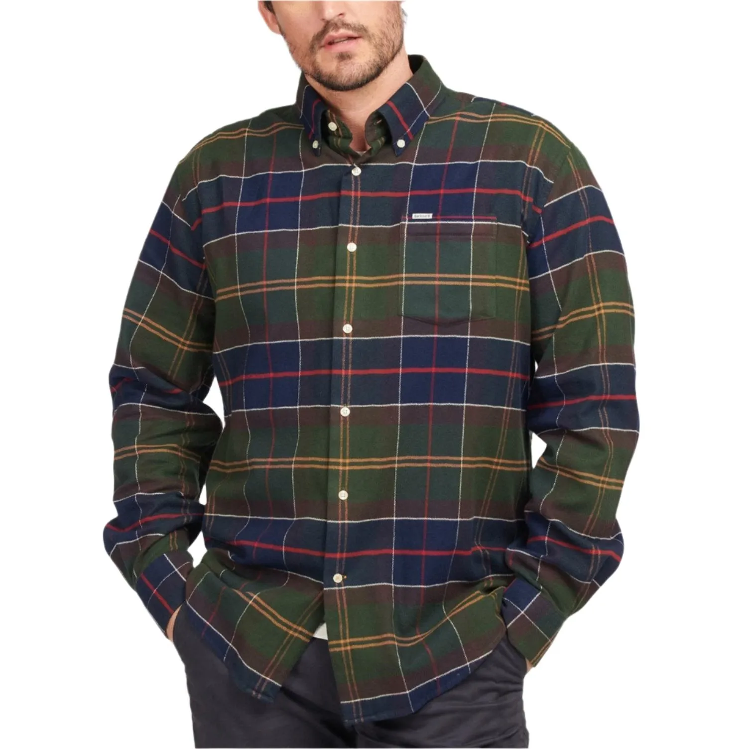 Barbour Mens Hogside Tartan Long Sleeve Shirt