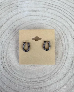 Black Horseshoe studs