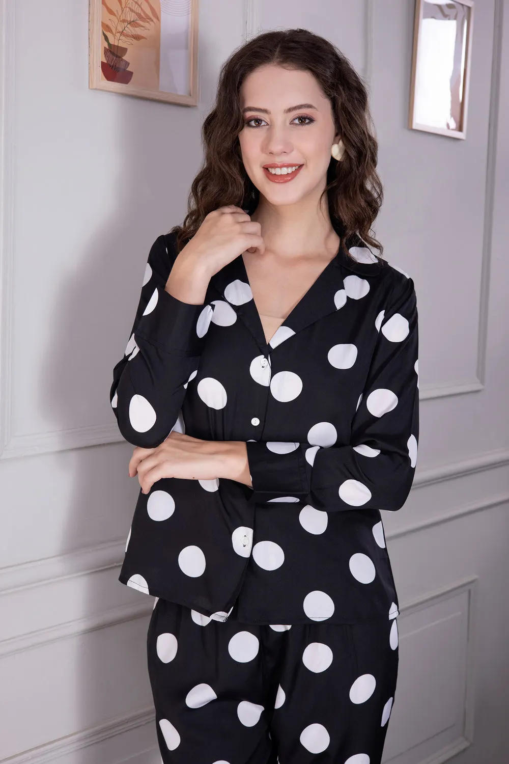 Black Polka Pj set