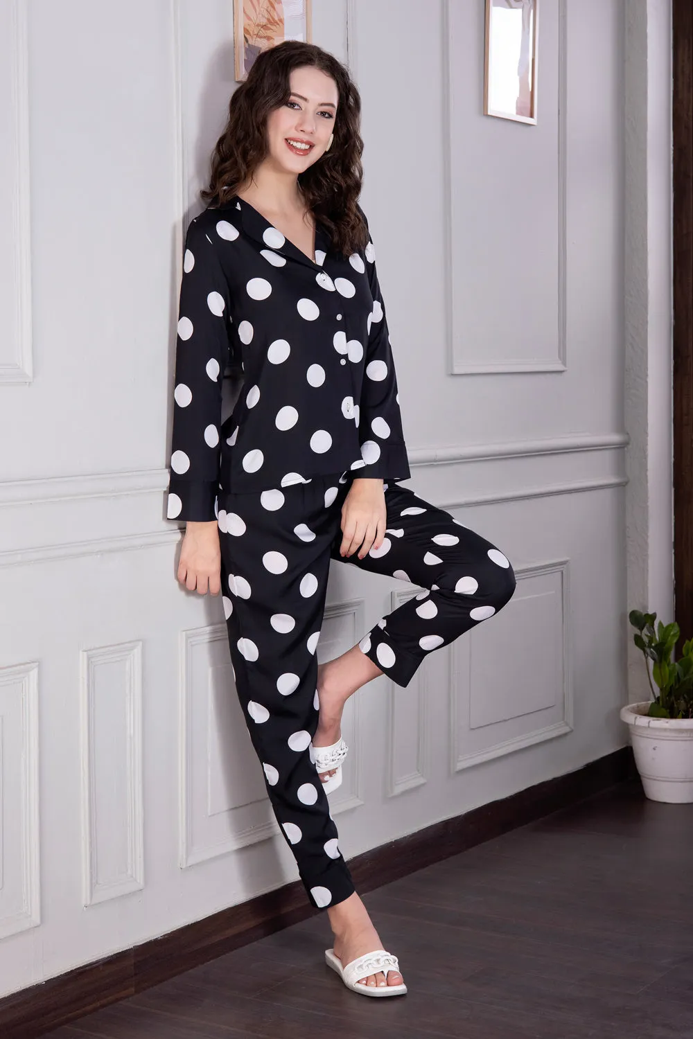 Black Polka Pj set