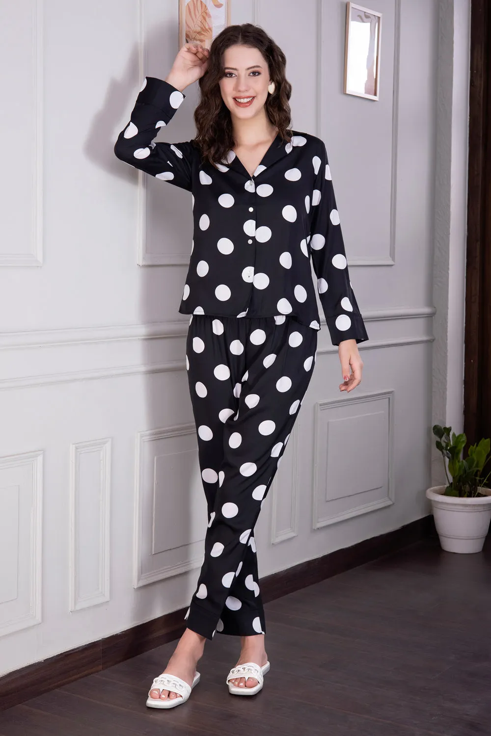 Black Polka Pj set