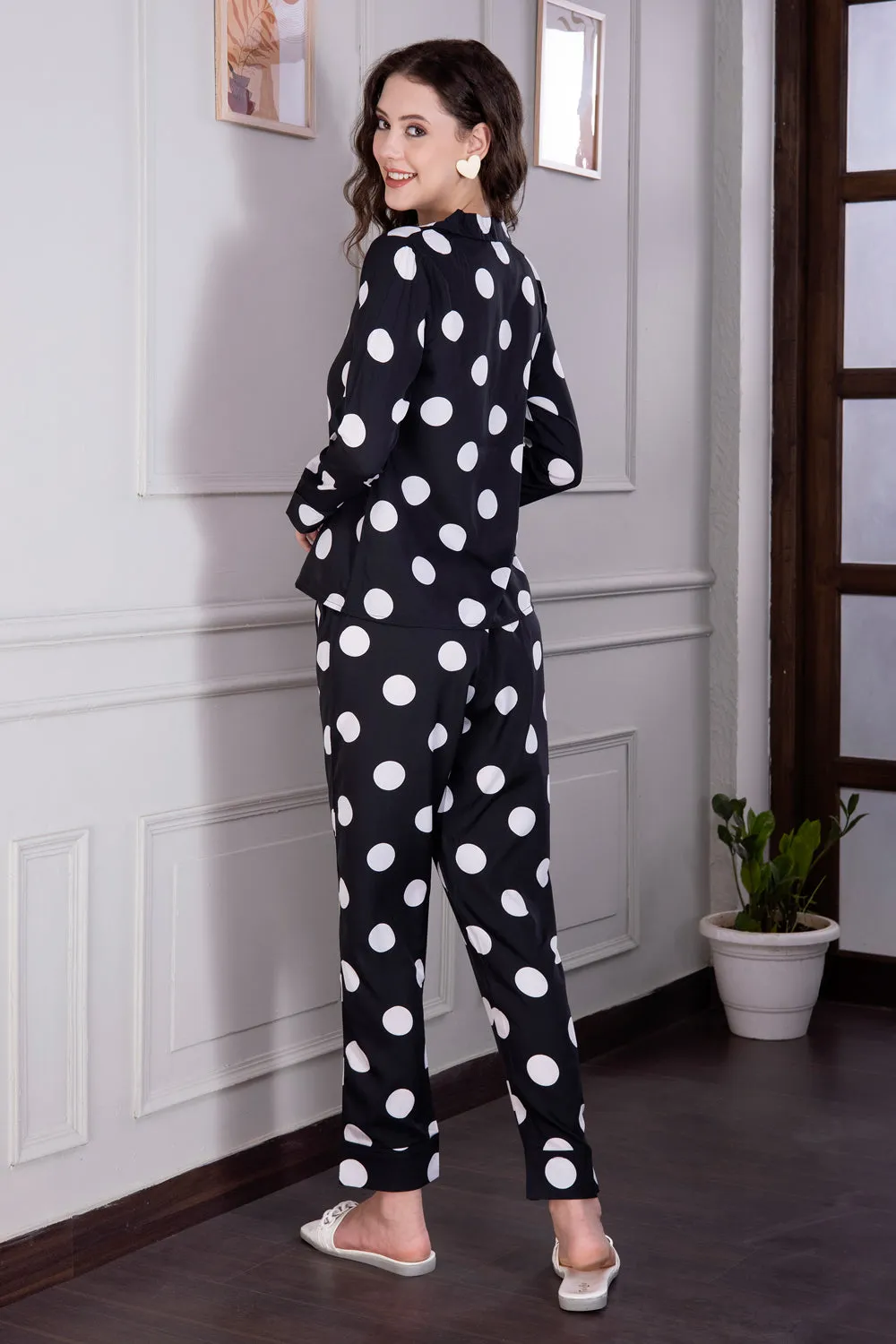 Black Polka Pj set