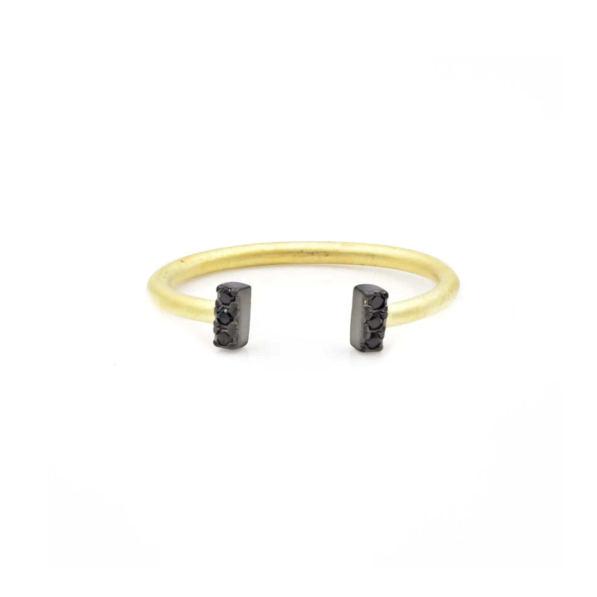 Black Stone Bar Ring