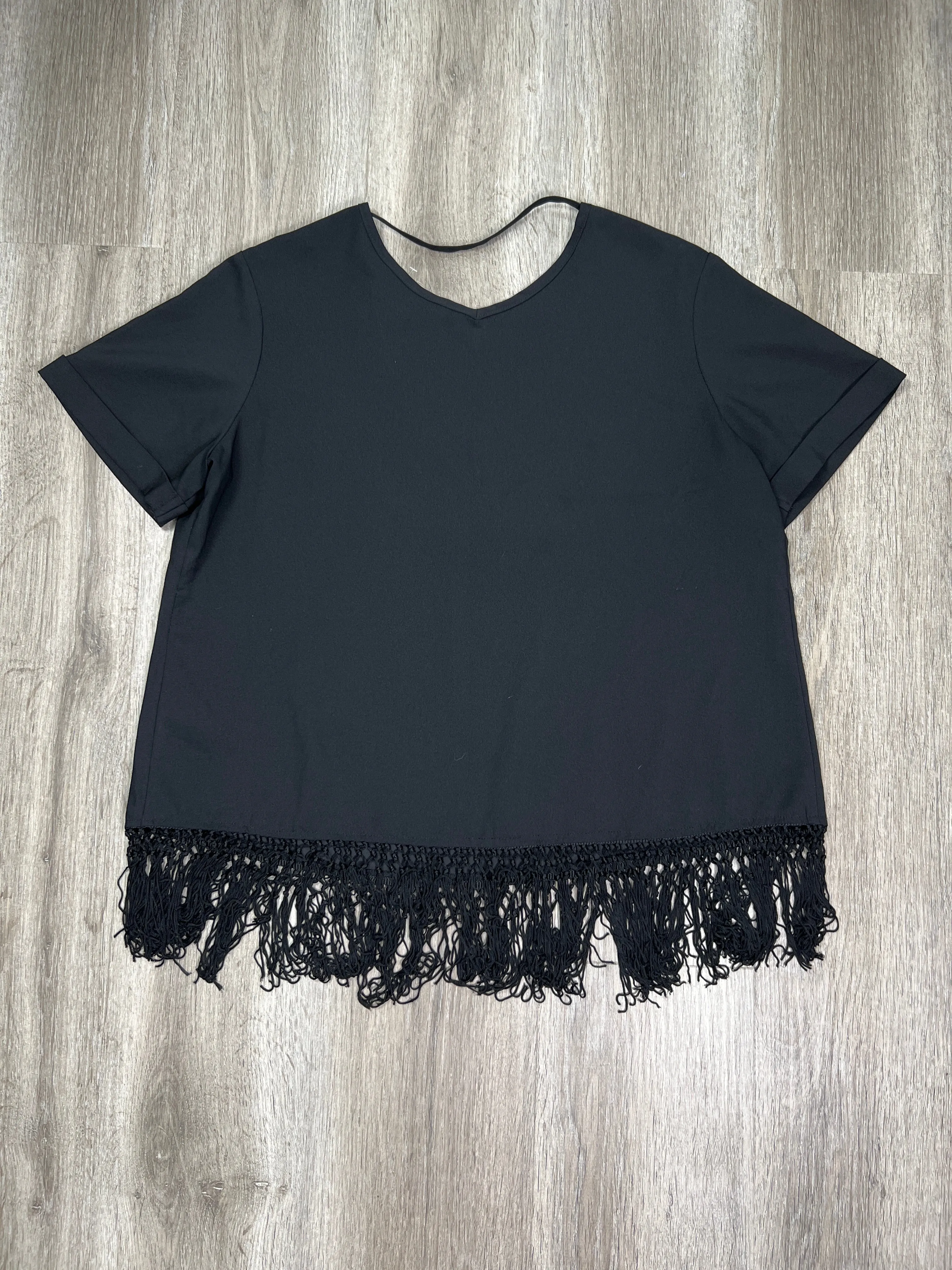 Black Top Short Sleeve DASH, Size Xs