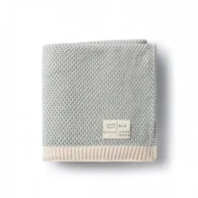 blanket brunello knit - lake blue