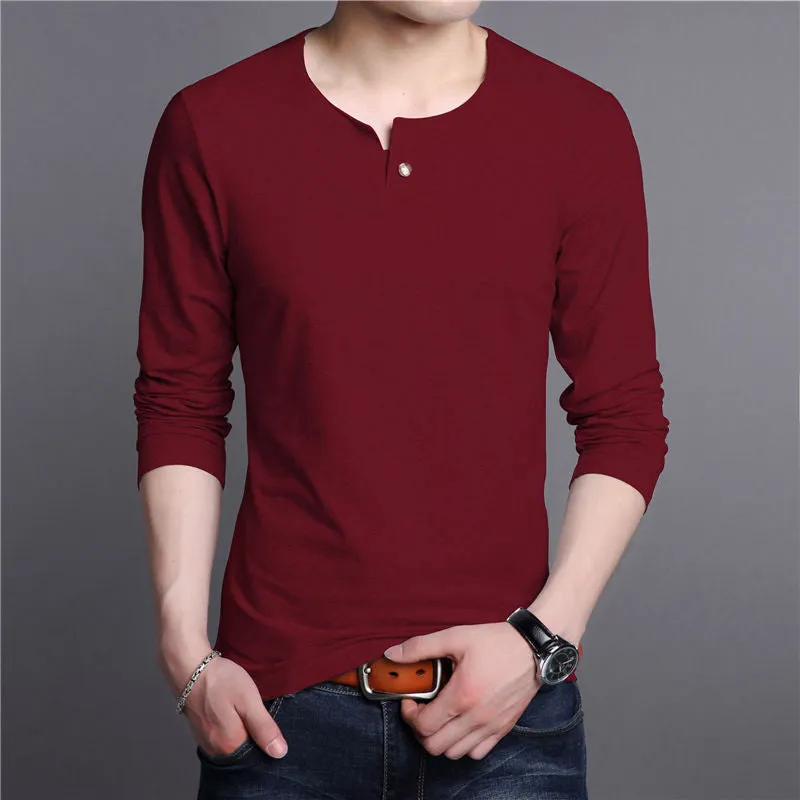 COODRONY Pure Cotton T Shirt Men