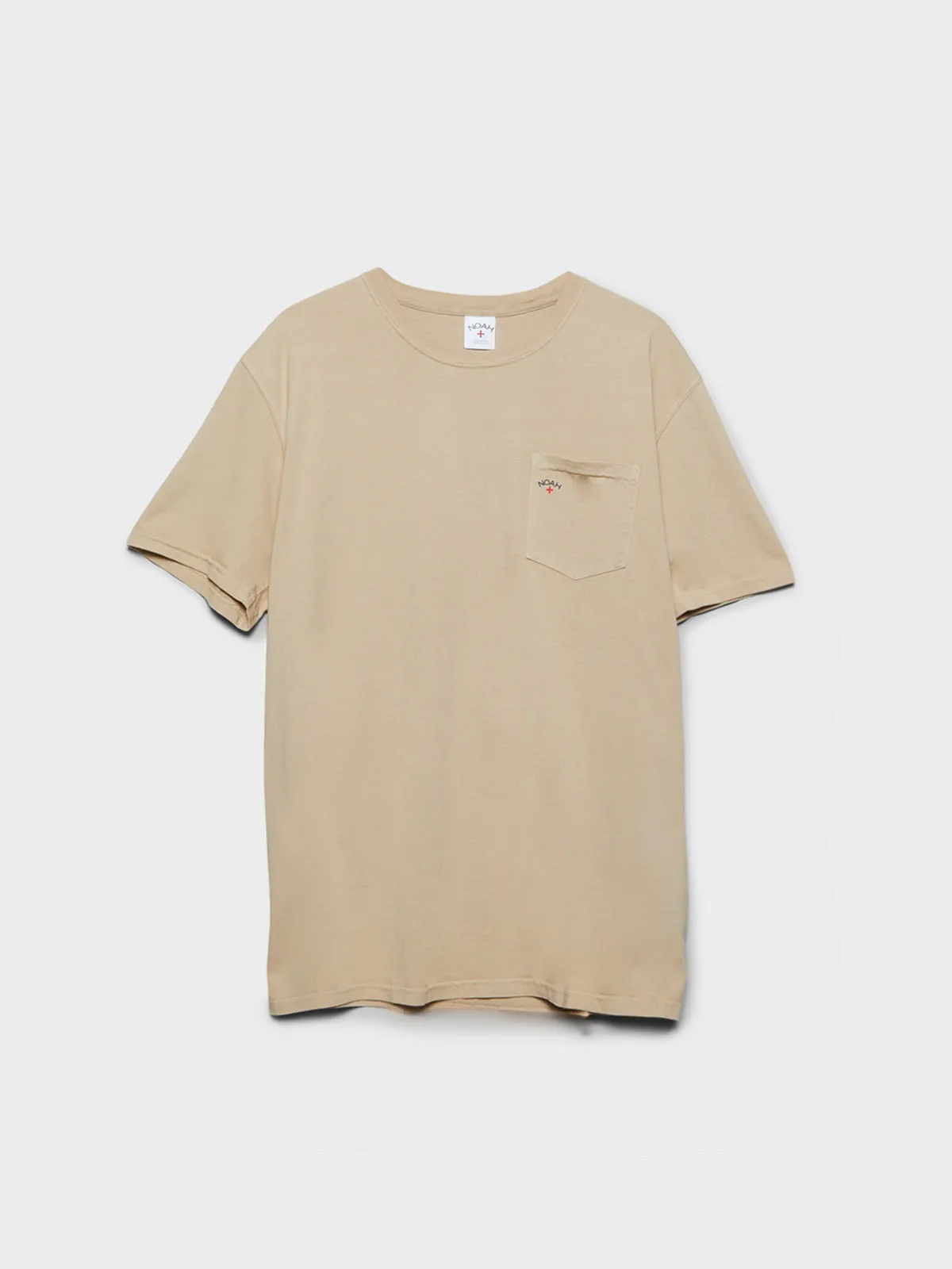 Core Logo Pocket T-Shirt in Sand