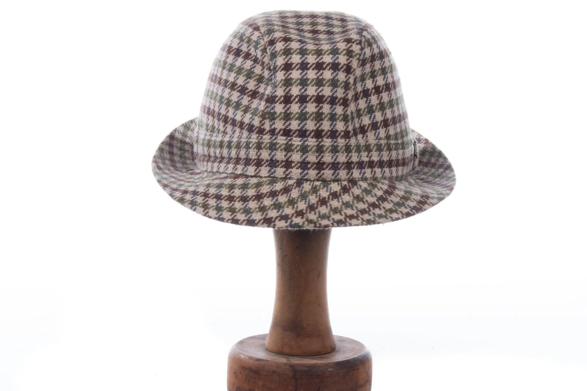 Country Club Mens Trilby Brown and Green Check Size 61-62cm (L)