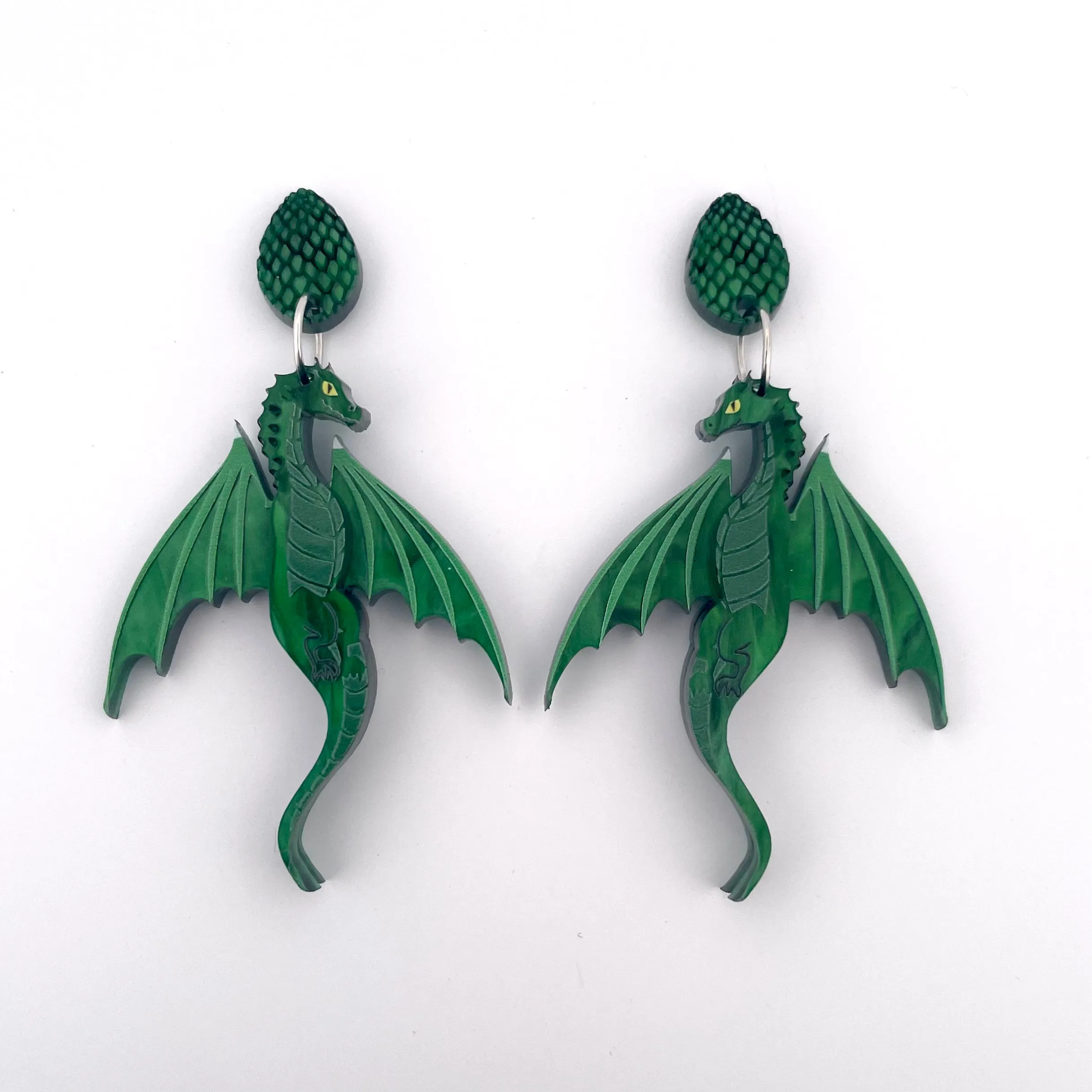 Green Dragon - earrings