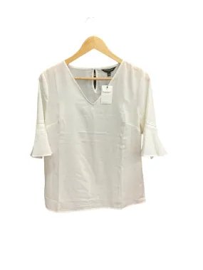 Ivory Top Short Sleeve Banana Republic O, Size S