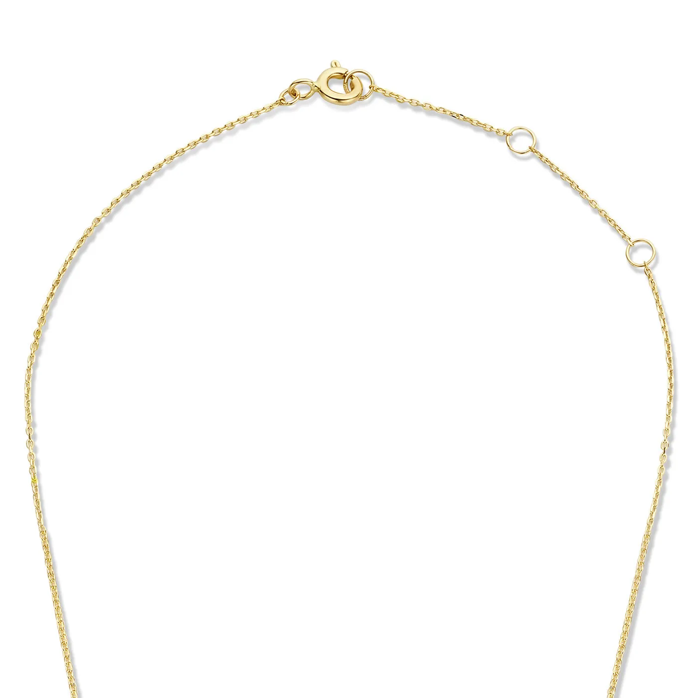 Le Marais Garance 14 karat gold necklace with zirconia stone