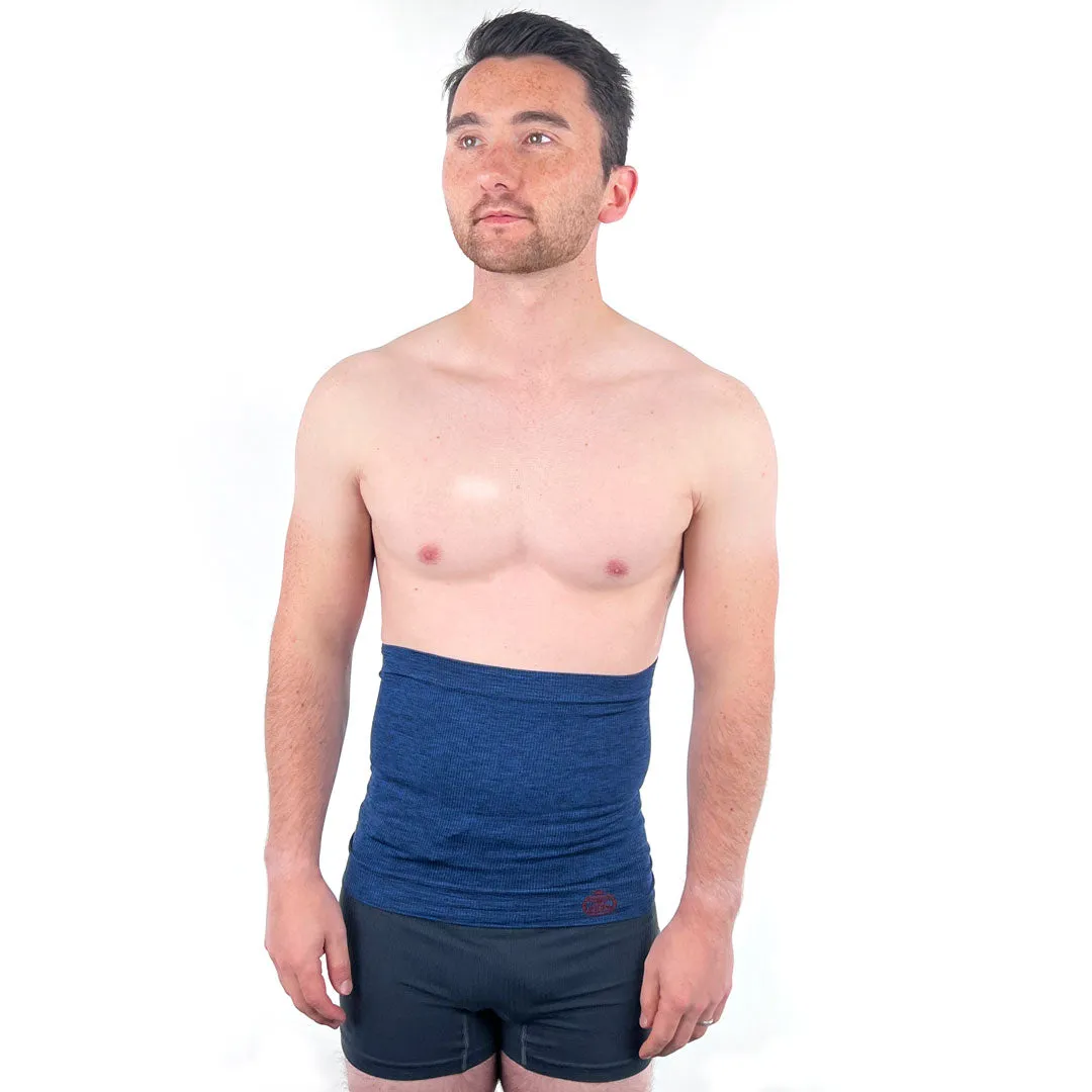 Light Support 10" Ostomy Waistband with Silicone Grip - Marl Colour