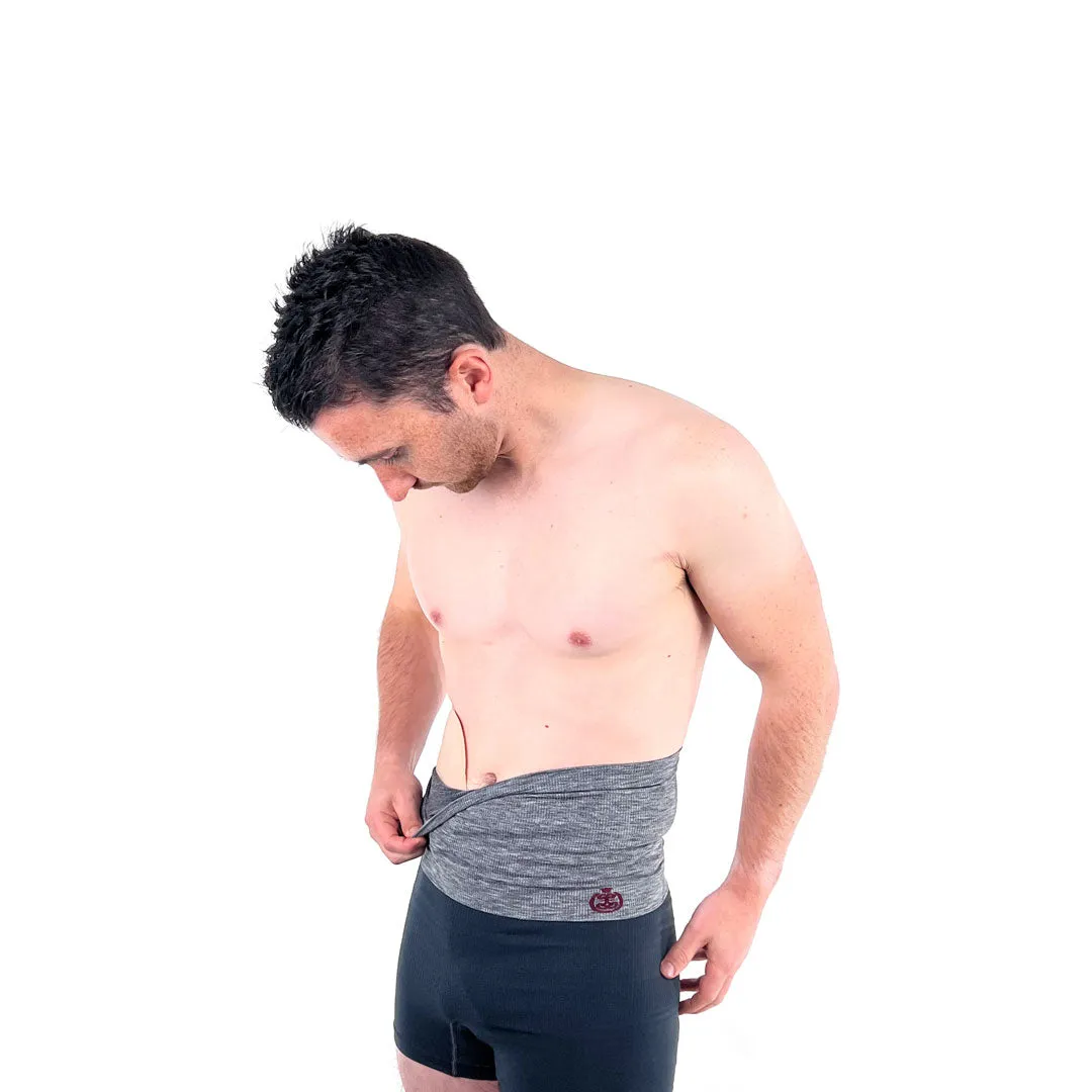 Light Support 7" Ostomy Waistband with Silicone Grip - Marl Colours