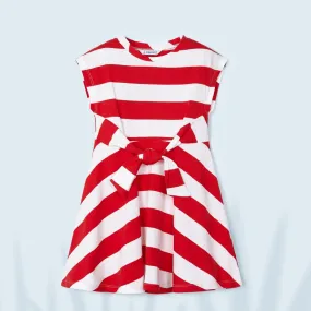 Mayoral Girl Striped Cotton Dress