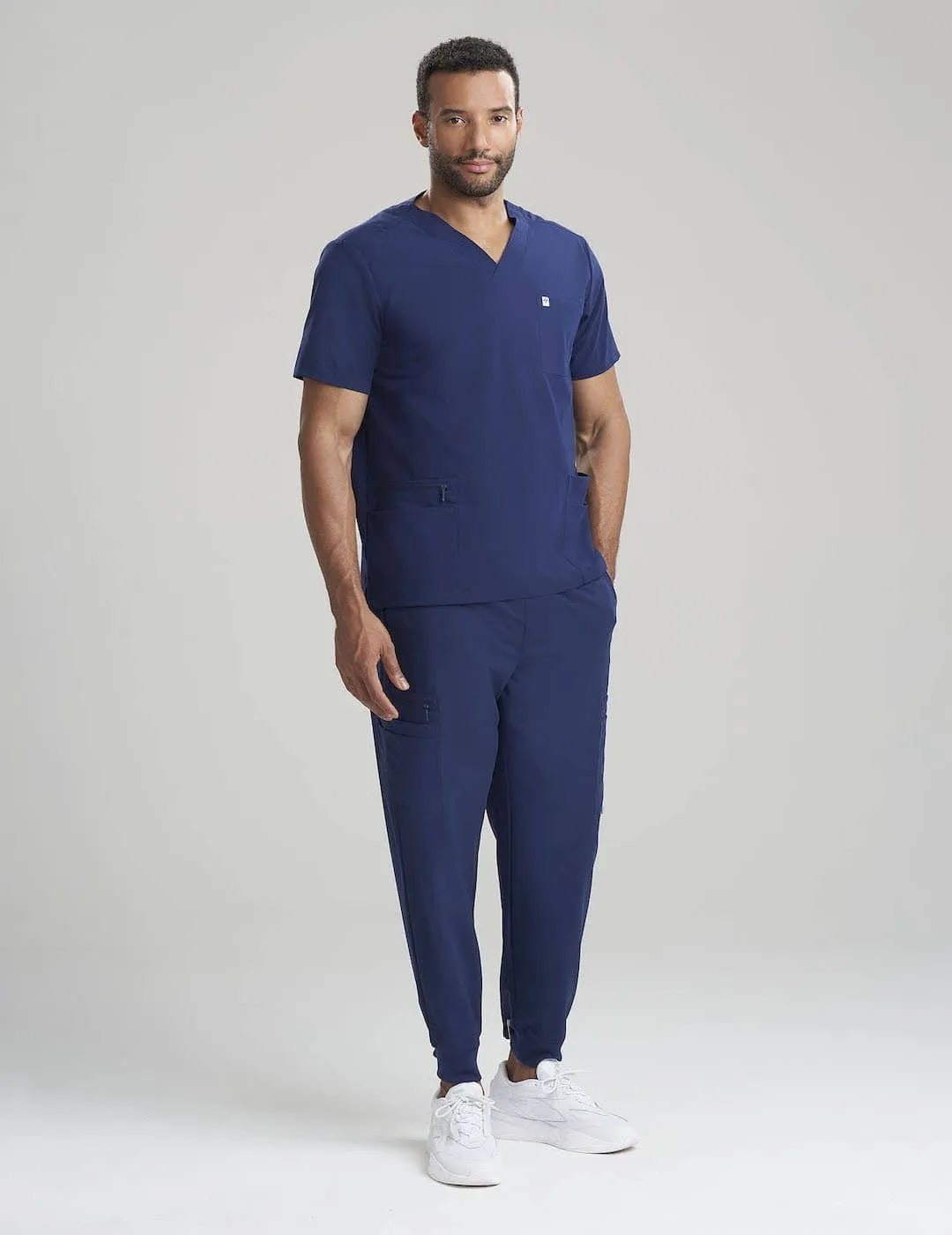 Mens 7-Pocket V-Neck Scrub Top