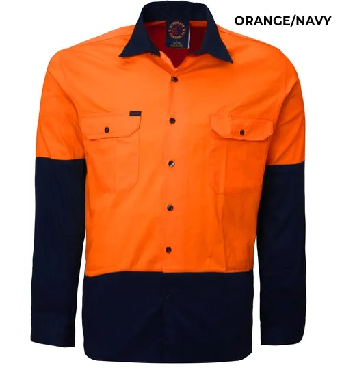 MENS - OPEN FRONT WORKSHIRT - RM1050