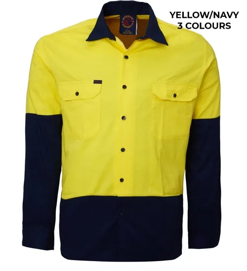 MENS - OPEN FRONT WORKSHIRT - RM1050