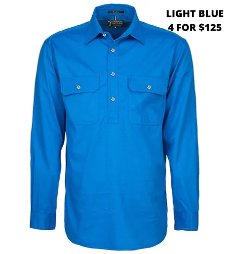 MENS - PILBARA CLOSED FRONT WORKSHIRT