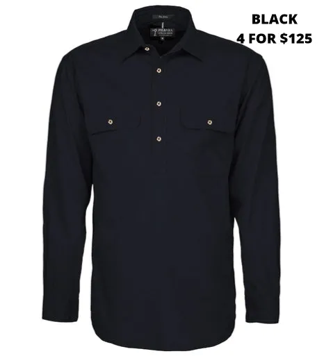 MENS - PILBARA CLOSED FRONT WORKSHIRT