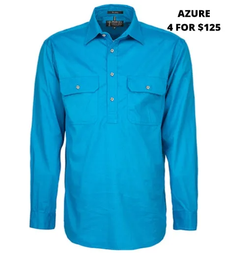 MENS - PILBARA CLOSED FRONT WORKSHIRT