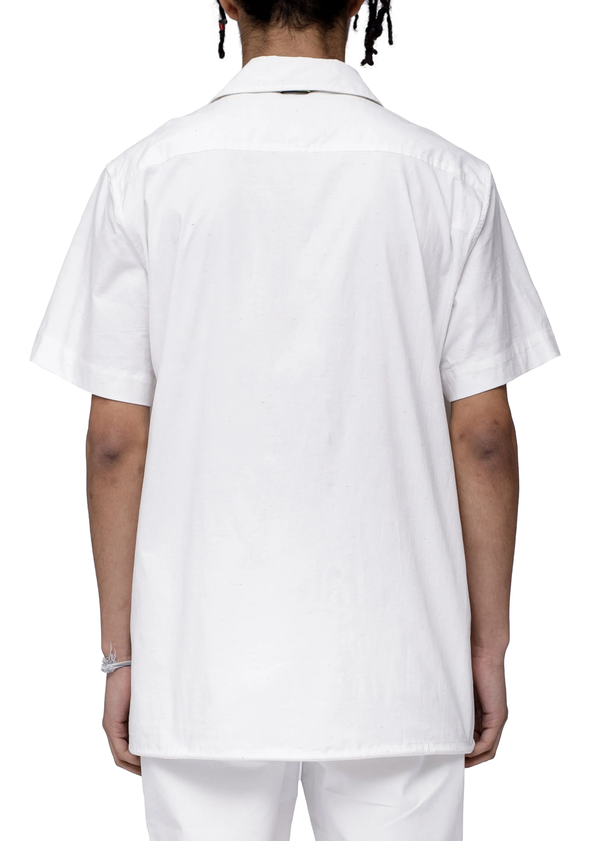 Men's Short Sleeve Seam Detail Tee In Off White