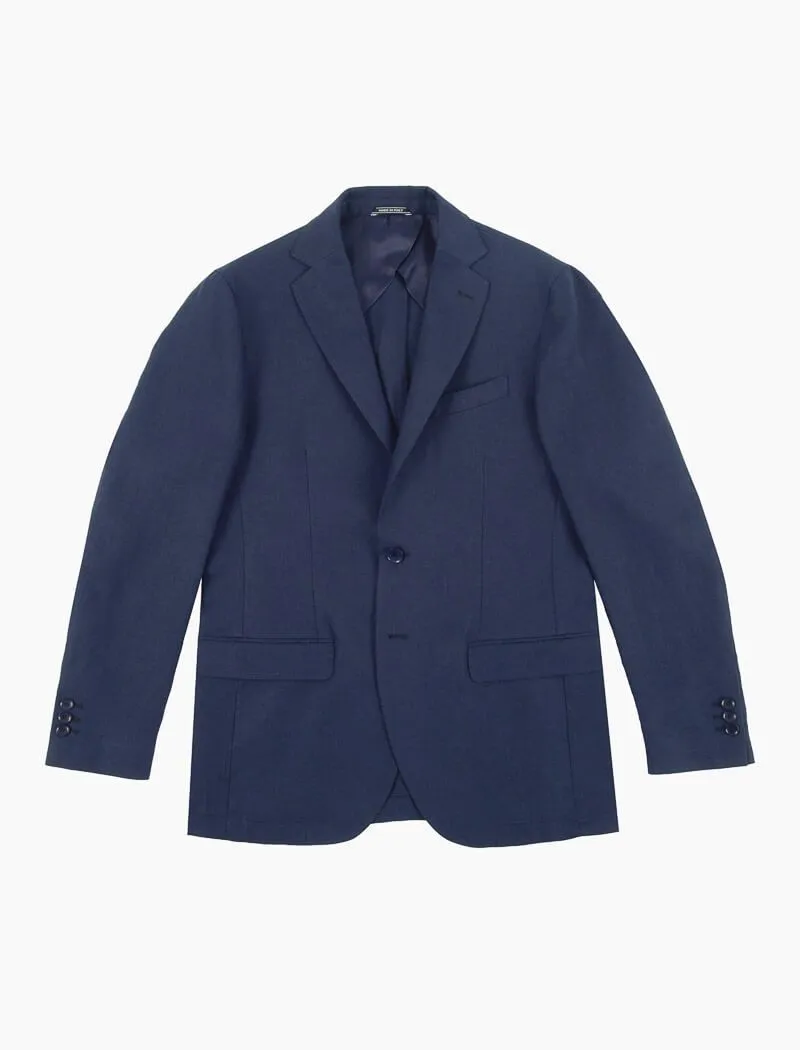 Navy Linen Blazer