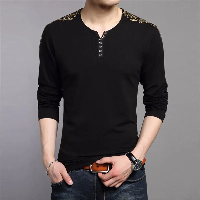 New Spring Autumn Long Sleeve T-Shirt Men