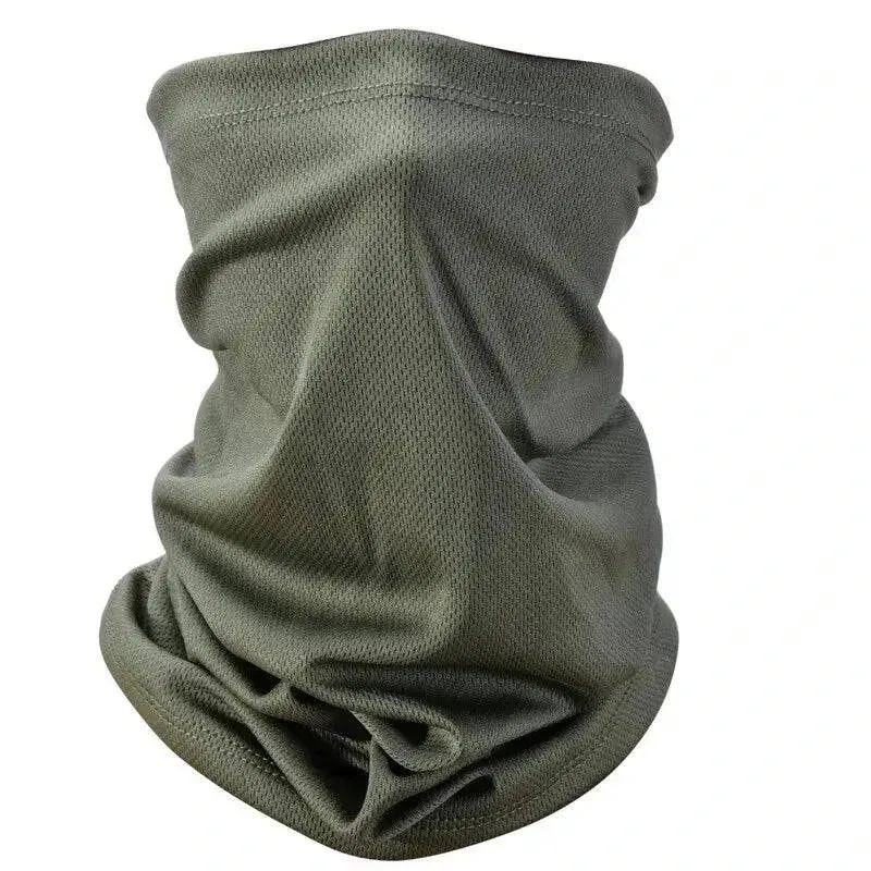 Solid Color Bandana High Elastic Seamless Buffs Gaiter Headband Cycling Mountaineering Face Shield Men Scarf