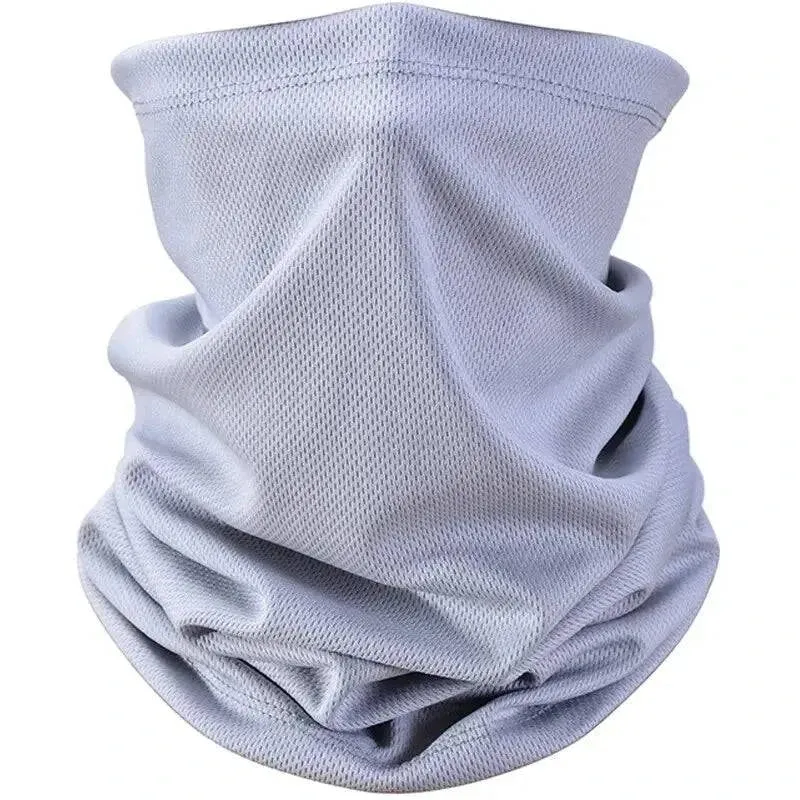 Solid Color Bandana High Elastic Seamless Buffs Gaiter Headband Cycling Mountaineering Face Shield Men Scarf