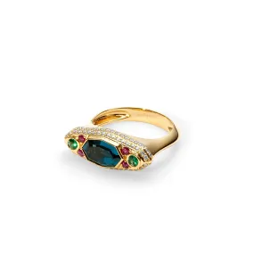 Step Cut Marquise East-West Ring