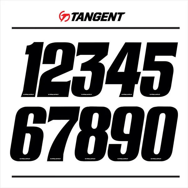 Tangent Front Plate Numbers 3"