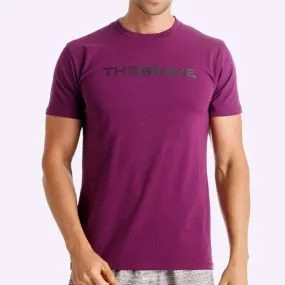 The Brave - Men's Waverider T-Shirt - Plum/Black