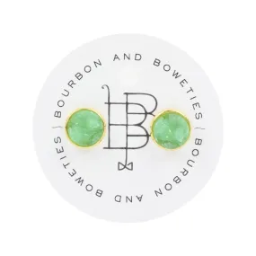 The Carli Stud Earring - Green