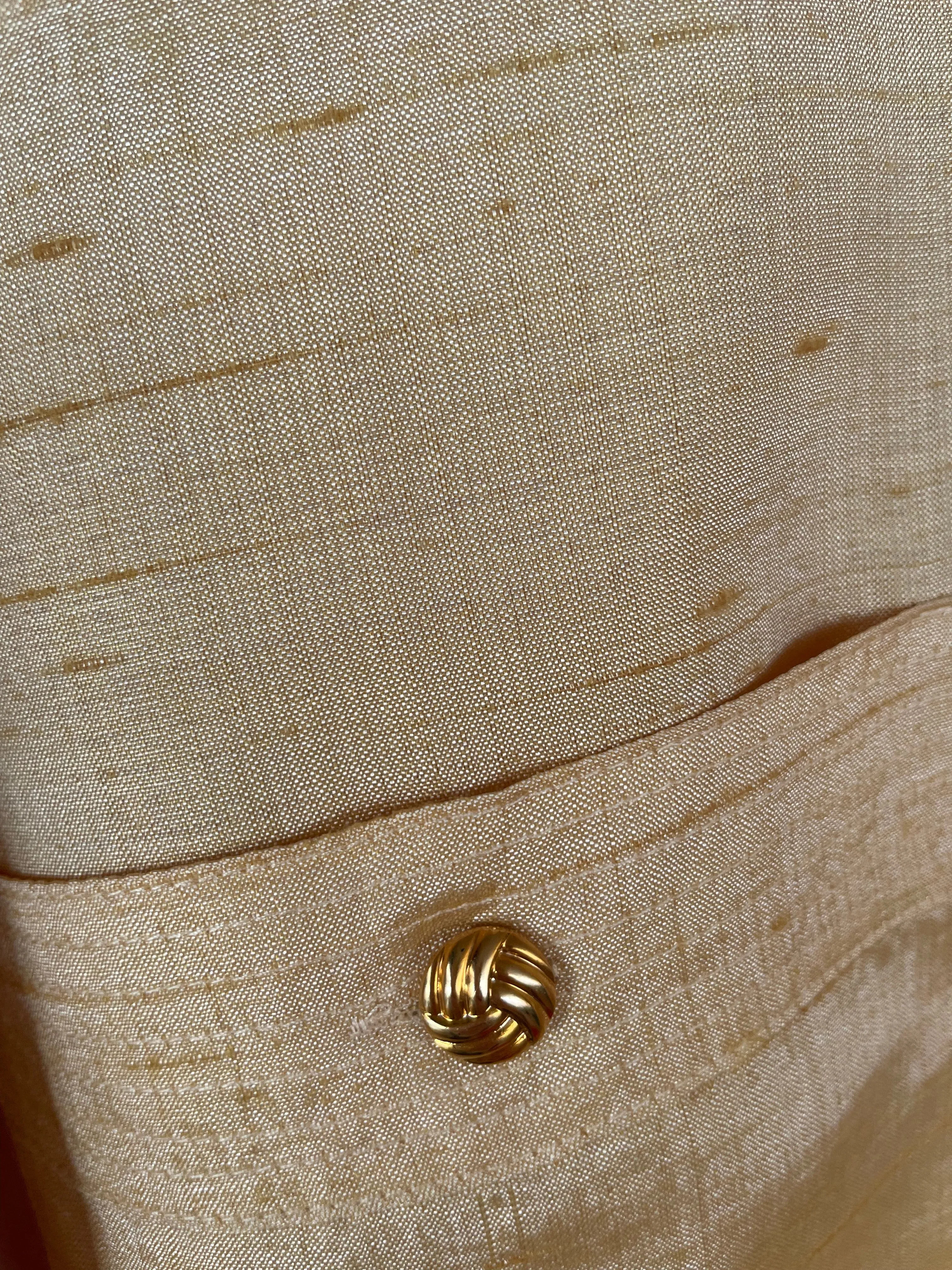 Yellow Gold Buttons Shirt